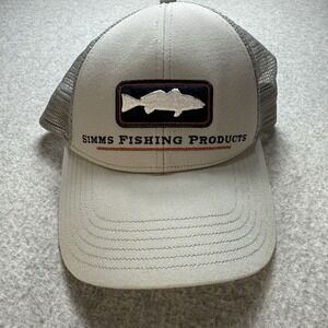 Simms Fishing Product Hat Cap Snap Back Mesh Trucker Fishing Mens